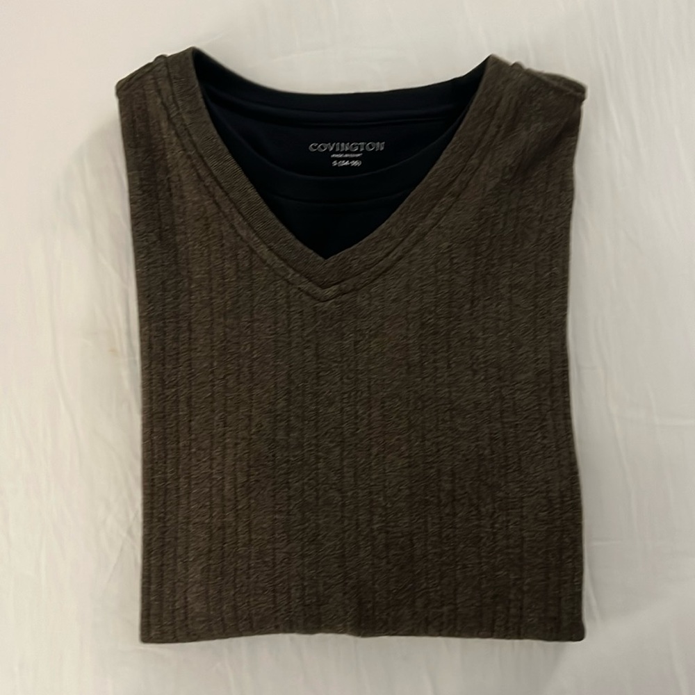 Covington Men’s Long Sleeve Shirt, Brown with Liner, Small